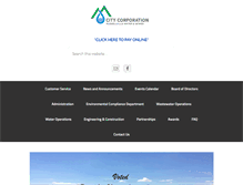 Tablet Screenshot of citycorporation.com
